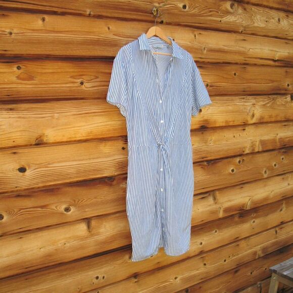 Vince Striped Shirt Dress - Picture 3 of 6